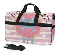 Sports Swim Gym Bag with Shoes Cool Pretty Funny Cat Kitty Compartment Weekender Duffel Travel Bags Handbag for Women Girls Men
