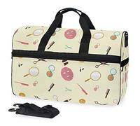 Sports Swim Gym Bag with Shoes Mirror Mask Compartment Weekender Duffel Travel Bags Handbag for Women Girls Men