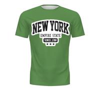 Sports T-Shirt Men's White Oversized T-Shirt Men's Short Sleeve T-Shirt with City Letter Print Light Airy Summer Top Casual Loose T-Shirts Streetwear T-Shirts Large Size Tee Shirts for Men