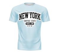 Sports T-Shirt Men's White Oversized T-Shirt Men's Short Sleeve T-Shirt with City Letter Print Light Airy Summer Top Casual Loose T-Shirts Streetwear T-Shirts Large Size Tee Shirts for Men