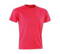SPIRO Men Performance Aircool T-Shirt - Flo Pink, 2X-Large