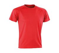 Spiro Men Performance Aircool T-Shirt - Red, 3X-Large