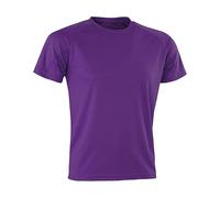 Spiro Men Performance Aircool T-Shirt - Purple, Small