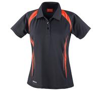 Sports Team Spirit Performance Polo Shirt Spiro Black L