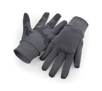 Sports Tech Softshell Gloves Beechfield Dark Grey S/M