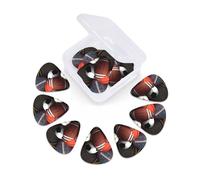 Sports Themed Print Guitar Picks 12 Pack With Organizer Storage Box 0.46 0.71 0.96mm Guitar Plectrums Guitars Accessories For Bass Electric Acoustic Guitars