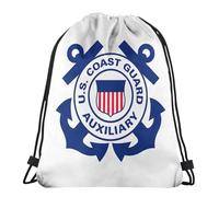 Sports Toy Storage Bags United States Coast Guard Logo Gym Sack Waterproof Yoga Bags For Travel, Exercise, Yoga