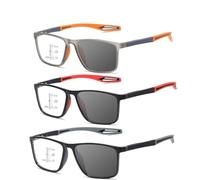 Sports Tr Square Frame Ultra-Light Anti-Blue Light Reading Glasses, Manly Kicks Reading Glasses Men, Ultra Lightweight Reading Glasses for Men, Anti Glare/Fatigue (3 Colors,1.0 x)