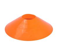 Sports Training Marker Cone Disc Dome With Circular Opening And Glossy Finish Lightweight Stackable PE For Speed Marking Practice Routines Suitable For School Physical Education Coaching , Orange