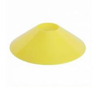 Sports Training Marker Cone Disc Dome With Circular Opening And Glossy Finish Lightweight Stackable PE For Speed Marking Practice Routines Suitable For School Physical Education Coaching , Yellow