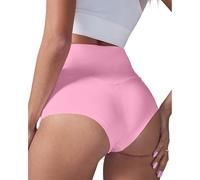 Sports Trousers Women Short 2 in 1 Women's High Waist Yoga Shorts Gym Workout Booty Dance Hot Pants Athletic Butt Lifting Sports Leggings Muslin Shorts Women, pink, S