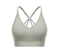 Sports Underwear for Women, Bra Without Underwire, Comfortable Transparent Shoulder Strap, Wireless, Backless, Without Padding, with Adjustable Shoulder Straps
