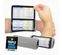 Sports Unlimited Youth Triple Wrist Coach, Football Wristbands for Plays, Baseball Wristbands, QB Arm Bands