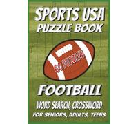 Sports USA Puzzle Book Football: Word Search and Crossword puzzles with easy-to-read print about everything football | 6x9 inches | 122 pages | 60 ... sports enthusiast (Sports USA Puzzle Books)