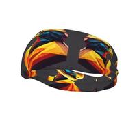 Sports Vector Print Sweatband Headbands for Men & Women – Breathable, Stretchy Gym Exercise Running Headband
