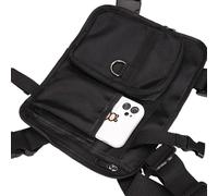 Sports Vest Backpack, Running Chest Pack, Hiking Chest Pouch 26x3x22cm/10.24x1.18x8.66 Inches Adjustable & Comfortable Fit/Compact & Lightweight for Jogging Walking Women Workout