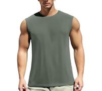 Sports Vests for Men Uk Gym Tank Top, Sleeveless Running Top Plus Size Absorbent Relaxed Fit Lightweight Quick Drying Everyday Soft Elastic Wrinkle-Resistant Classic