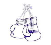 Sports Wall Art Boxing Gloves Wall Vinyl Decal Fighting Sports Wall Art Murals Home Interior Decor Boxing Wall Sticker-XL-75x91cm