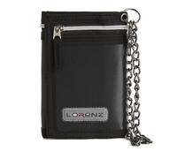 Sports Wallets for Boys, Trifold Men Canvas Wallet with Coin Pocket and Credit Card Holder, Waterproof Teenagers Folder Wallet with Chain, Hook or Classic (with Chain, Black)