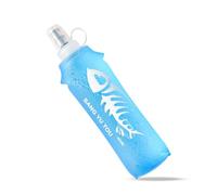 Sports Water Bottle, Fish-bone Pattern Bottle, 9/18 Oz Soft TPU For Sports Camping Canteen Travel(250/500ML), Sports Soft Water Bottle Soft Water Bag Foldable -country Running Water Bag