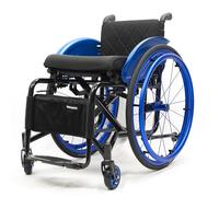 Sports Wheelchair, Aluminum Frame, Modern Style, Swivel Wheels, Anti-Tipper, Adjustable Backrest, Comfortable Cushioning, Lightweight & Foldable,Portable Folding Wheelchair for Adults and Seniors(Size