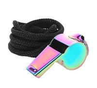Sports Whistles with Lanyard - Noisy Clear Sound Whistles | Stainless Steel Whistles | Multifunctional Outdoor Accessories Whistle for Referees, Coaches, Politics, Sport