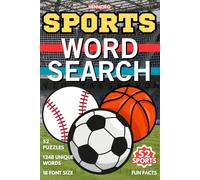 Sports Word Search: 52 Popular Sports Puzzles and 1248 Unique Words for Kids, Teens, & Adults to Discover and Learn Fascinating Fun Facts about Each ... Included (Assorted Word Search Puzzles)