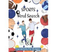 Sports word search: A book with easy to read large prints, about, sports,soccer, skating, football makes a great gift for birthdays,
