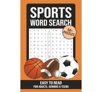 Sports Word Search: Fun and Easy to Read Puzzles Featuring Football, Baseball, Soccer, and More