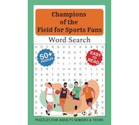 Sports Word Search Puzzle Book: Easy to Read Print about Football, Basketball, Baseball, Soccer, Track, Athletics, Gymnastics, Swimming, Hockey and ... Great for Vacations, Holidays and Relaxation
