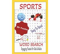 Sports Word Search Puzzle Book: Word Searches with Easy To Read Print Word Search Book and more| 6X9 inches,110 pages | 50+ Puzzles. Gift for Vacation, Perfect for Free Time & Traveling