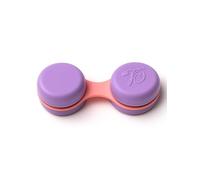 SPORTS WORLD VISION 1PC Purple Macaroon Contact Lens Case | Compact, Portable & Leakproof Contact Lens Holder | Durable, Travel-Friendly Contact Lens Solution Box with Same Color Set