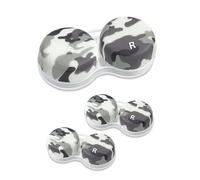 SPORTS WORLD VISION 3pcs OptiCool Contact Lens Cases - Camouflage Design Contact Lenses Case Box - Cute Screw Top Contact Solution Holder Same Style Per Order