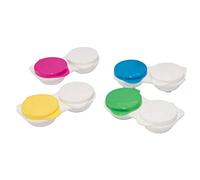 SPORTS WORLD VISION Colorful Flip Top Flat Contact Lens Cases Travel Storage Contact Lenses Case Box Portable Bulk Buy Box Contact Lens Solution Holder 4pcs 8pcs or 12pcs
