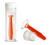 SPORTS WORLD VISION | Contact Lenses Applicator & Remover Tool with Storage Case | 1PC Orange Silicone Lens Inserter with Suction Holder for Coloured Contact Lenses