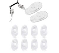 SPORTS WORLD VISION Eyeglass Nose Pads | Premium Quality Soft Silicone A-Shape Nose Pads for Glasses | 17mm Screw-in Glasses Cushions in 5 Pairs