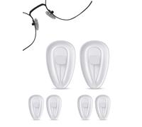 SPORTS WORLD VISION Eyeglass Nose Pads | Premium Soft Silicone Air Active Nose Pads for Eyeglasses | Clip-on & Screw-on Eyeglass Cushion Pads in 4 Different Sizes 11, 13, 14 & 15mm with Multiple Qty
