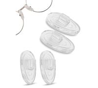 SPORTS WORLD VISION Glasses Nose Pads | Premium Quality Soft Silicone A-Shape Nose Pads for Glasses | 15mm Push-in Glasses Cushions in 2 Pairs