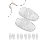 SPORTS WORLD VISION Glasses Nose Pads | Premium Quality Soft Silicone A-Shape Nose Pads for Glasses | 17mm Screw-in Glasses Cushions in 25 Pairs