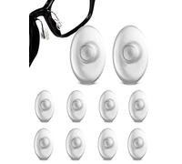 SPORTS WORLD VISION Premium Grade Oval Shaped Glasses Nose Pads | Push-in Silicone Nose Pads for Spectacles 12.5 mm/0.5'' | 5 Pairs Nose Pads for Glasses, Sunglasses & Reading Glasses Repair kit