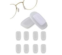 SPORTS WORLD VISION Premium Soft Silicone Glasses Nose Pads Rectangle Shaped Push-in Nose Pads for Glasses in 11mm Comfortable Size - 5 Pair Pack | Ideal for Sunglasses & Eyeglasses Frames