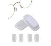 SPORTS WORLD VISION Premium Soft Silicone Glasses Nose Pads Rectangle Shaped Push-in Nose Pads for Glasses in 11mm Comfortable Size - 3 Pair Pack | Ideal for Sunglasses & Eyeglasses Frames