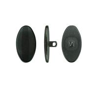 SPORTS WORLD VISION Titanium Glasses Nose Pads | Non-Slip Oval Titanium Nose Pads for Glasses | 13mm Screw-in Easy Replacement & Comfortable Fit - 1 Pair in Black Finish for Suitable Eyeglasses