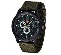 Sports Wrist Mens Stainless Watch Analog Quartz Date Men's Watch Gstb100x-1a (Green, One Size)