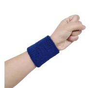 Sports Wristband 1PC Colorful Cotton Unisex Sport Sweatband Wristband Wrist Protector Gym Running Safety Support Brace Wrap Bandage(Dark Blue,80x50 mm)