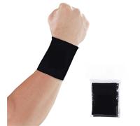 Sports wristbands 1Pair Outdoor Sports Wrist Guard Unisex Running Breathable Badminton Basketball Ride Sweatband Elastic Protective Gear for sports(White)