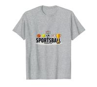 Sportsball Champion: Multi-Sport Victory Trophy T-Shirt, Men, Heather Grey, 4XL
