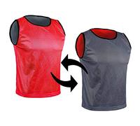 SPORTSBIBS Football Bibs, Double-Sided Marker T-Shirts, Mesh Jersey, Reversible Bib for Kids and Adults, Training Marking Shirt Trikots for Men Ladies Seniors Juniors, Combination of 2 Colours