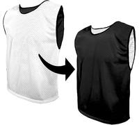 SPORTSBIBS Football Bibs, Double-Sided Marker T-Shirts, Mesh Jersey, Reversible Bib for Kids and Adults, Training Marking Shirt Trikots for Men Ladies Seniors Juniors, Combination of 2 Colours