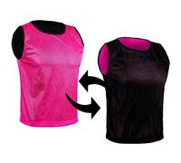 SPORTSBIBS Football Bibs, Double-Sided Marker T-Shirts, Mesh Jersey, Reversible Bib for Kids and Adults, Training Marking Shirt Trikots for Men Ladies Seniors Juniors, Combination of 2 Colours